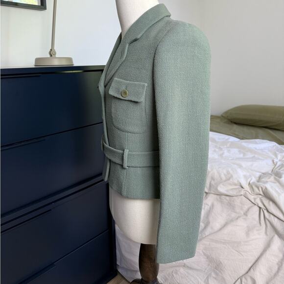 Giorgio Armani cropped belted jacket - Picture 6 of 11